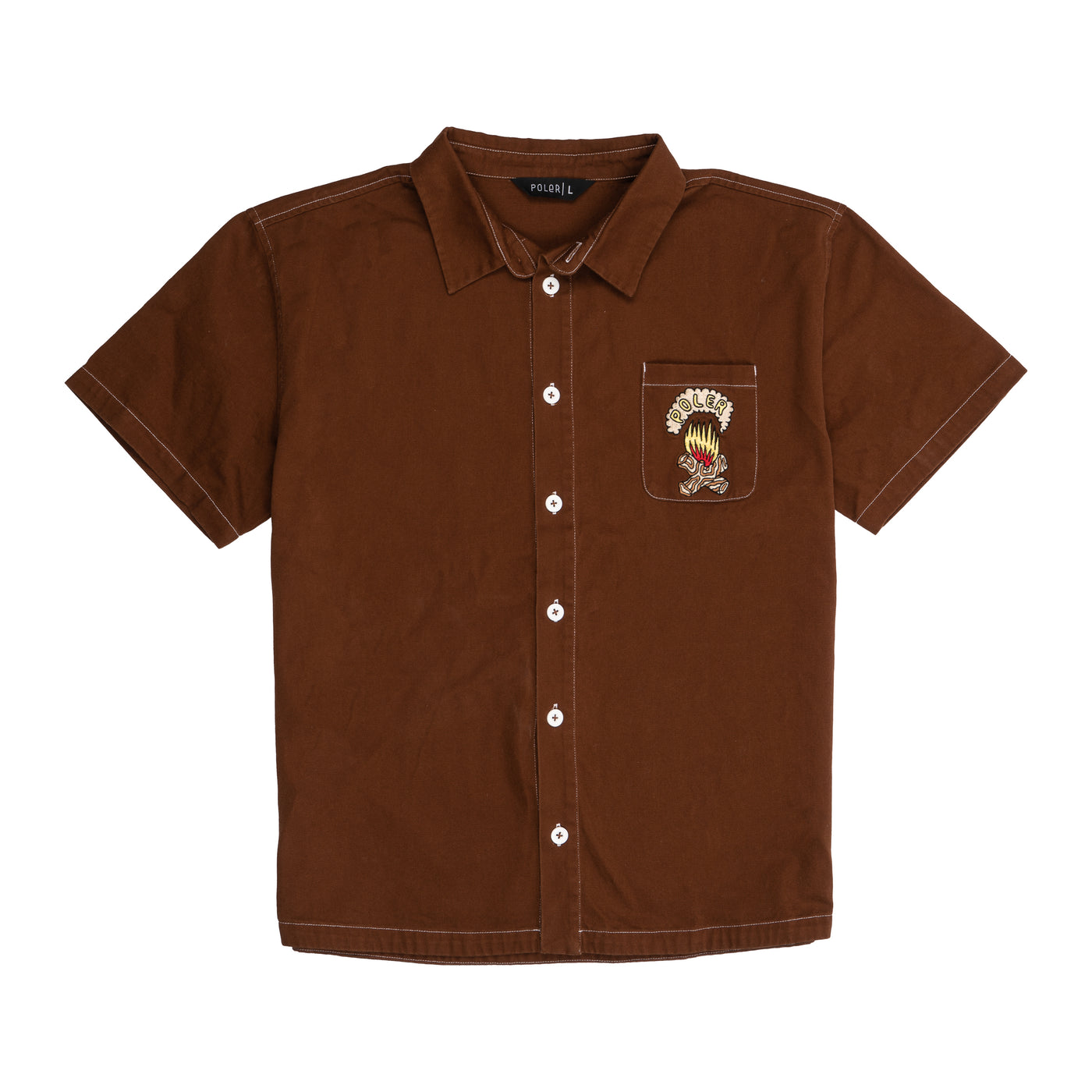 Intern Button Up product LOGGERBROWN S 