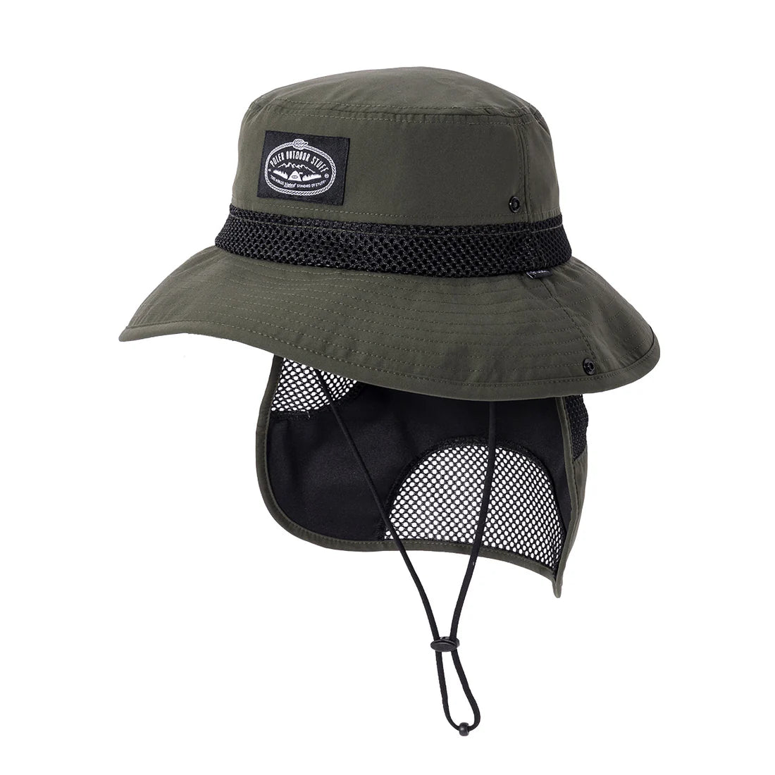 2WAY SUNGUARD LONG BRIM HAT HEADWEAR OLIVE