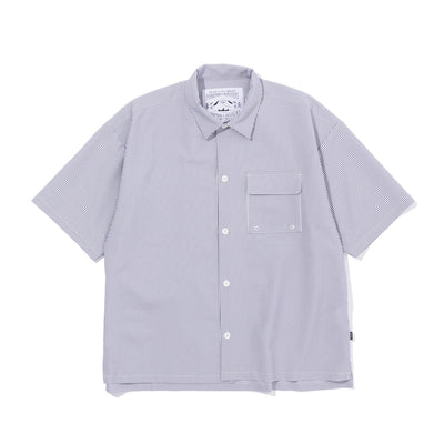 SEERSUCKER S/S SHIRT SHIRTS S BLUE