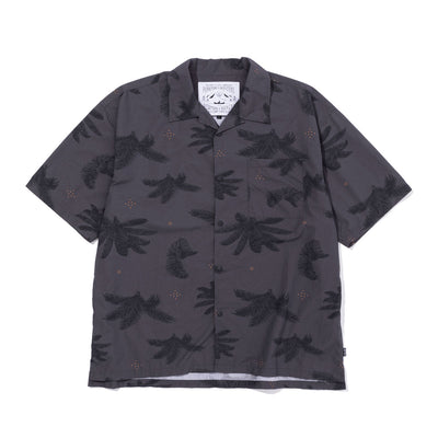 SHIRRING NYLON SHIRT SHIRTS S BLACK