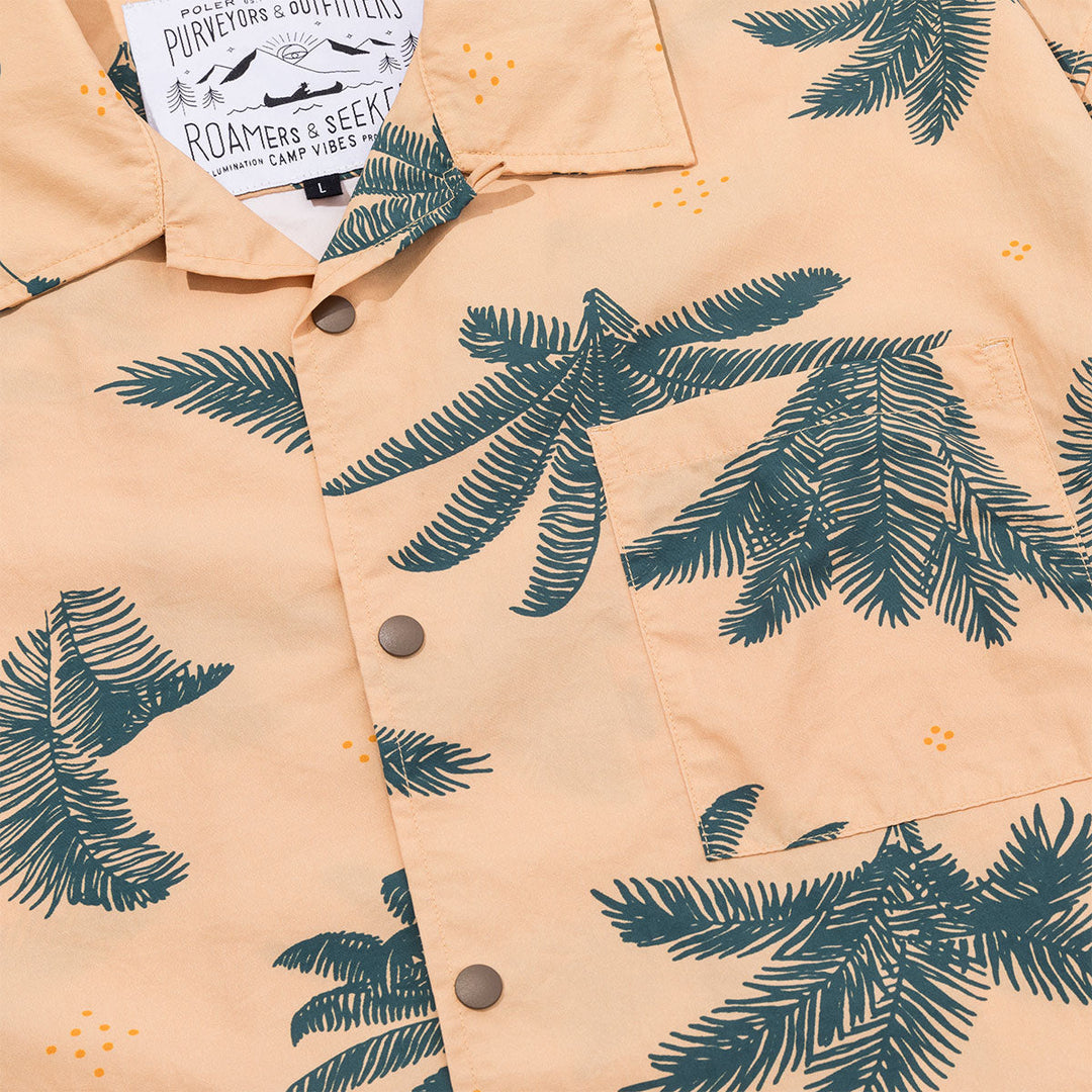 Shirring Nylon Shirt - beige Shirts