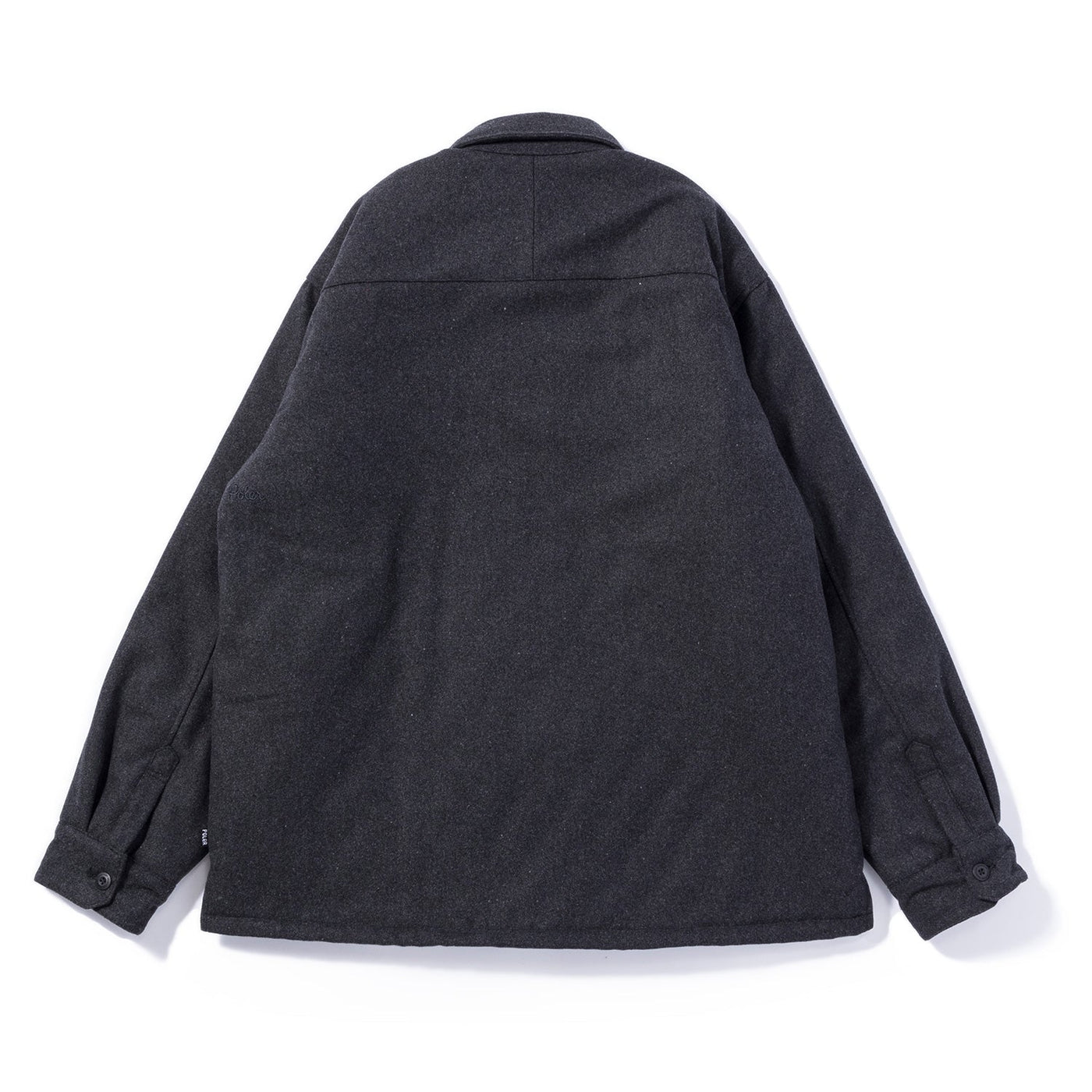 INSULATED WOOL OVERSHIRT JACKET BLACK OUTERWEAR