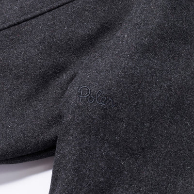 INSULATED WOOL OVERSHIRT JACKET BLACK OUTERWEAR