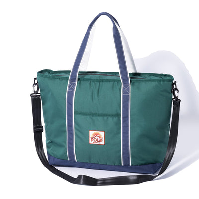 LARGE TRANSPORT TOTE BLUE & GREEN BAGS GREEN