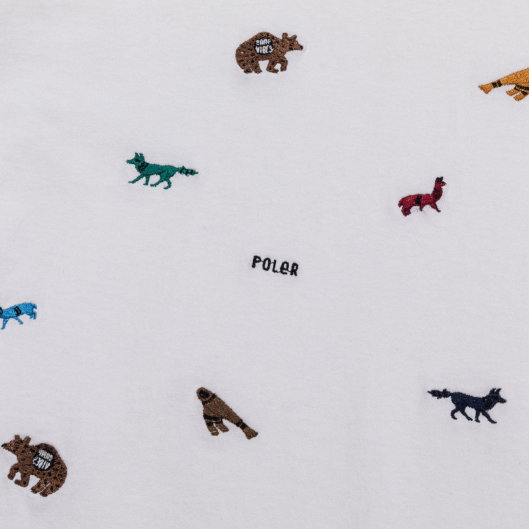 PRM Wash Emb Tee - animal black Shirts