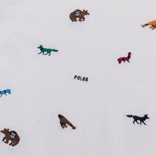 PRM Wash Emb Tee - animal black Shirts