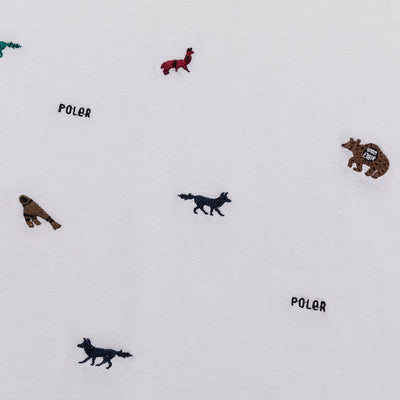 PRM WASH EMB TEE ANIMAL TEE SHIRTS