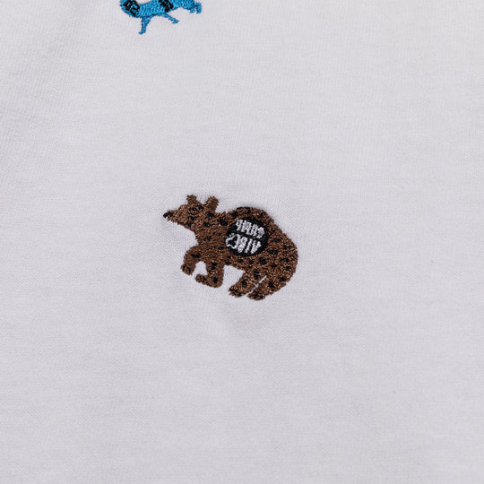 PRM Wash Emb Tee - animal black Shirts
