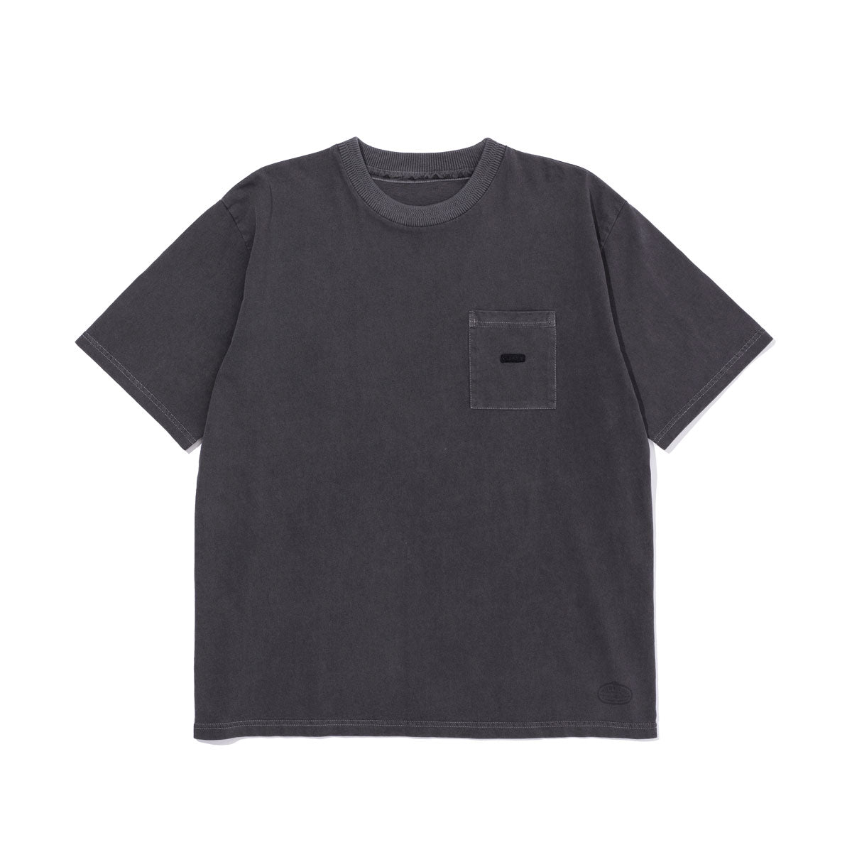 PRM PIGMENT DYE TEE TEE SHIRTS S ASH BLACK