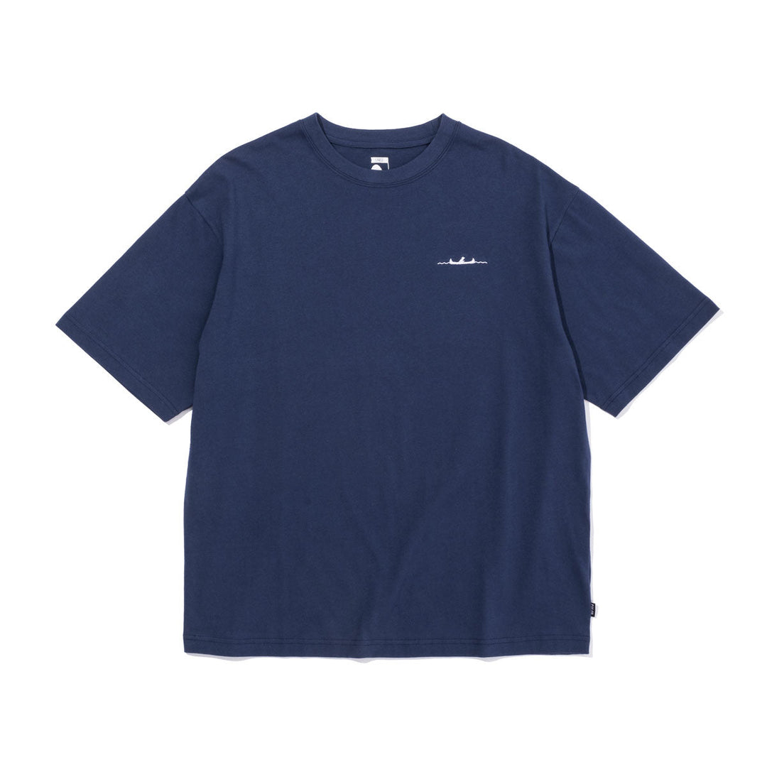 CAMP VIBES Label Relax Fit Tee Shirts