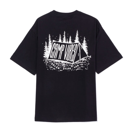 CAMP VIBES Poler Tent Pocket Tee Shirts M BLACK