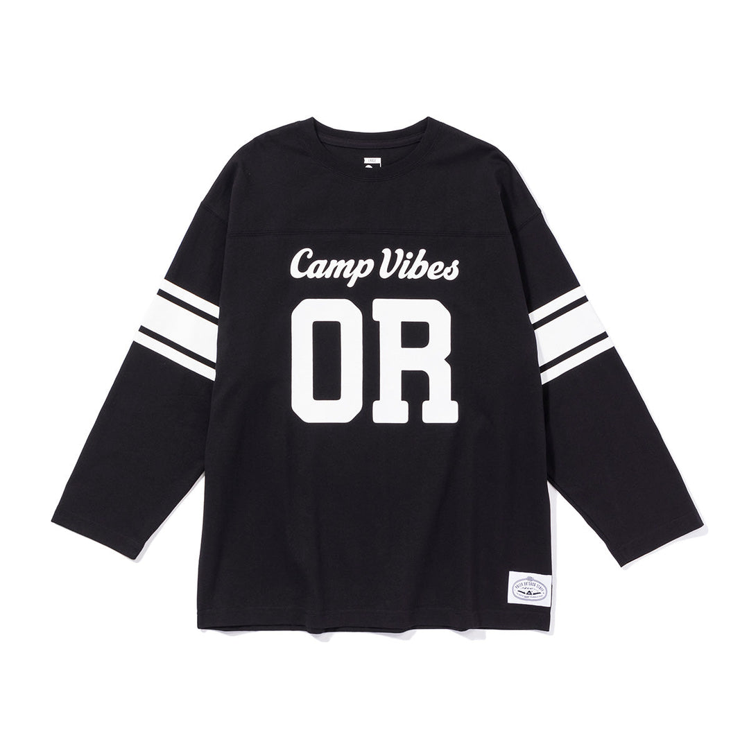 CAMP VIBES Football Shirt Shirts M BLACK