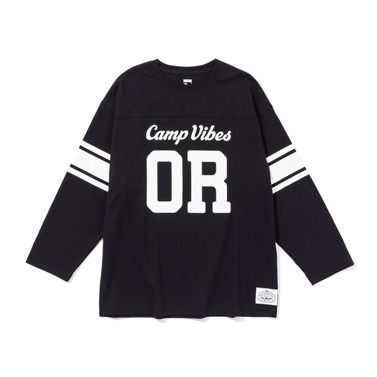 CAMP VIBES Football Shirt Shirts M BLACK
