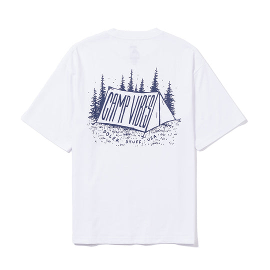 CAMP VIBES Poler Tent Pocket Tee Shirts M WHITE