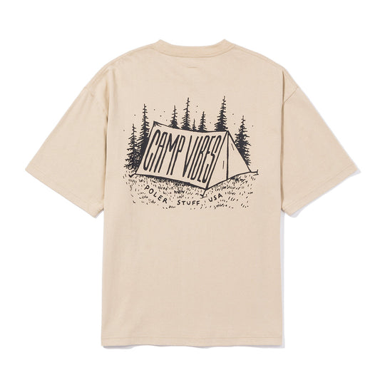 CAMP VIBES Poler Tent Pocket Tee Shirts M KHAKI