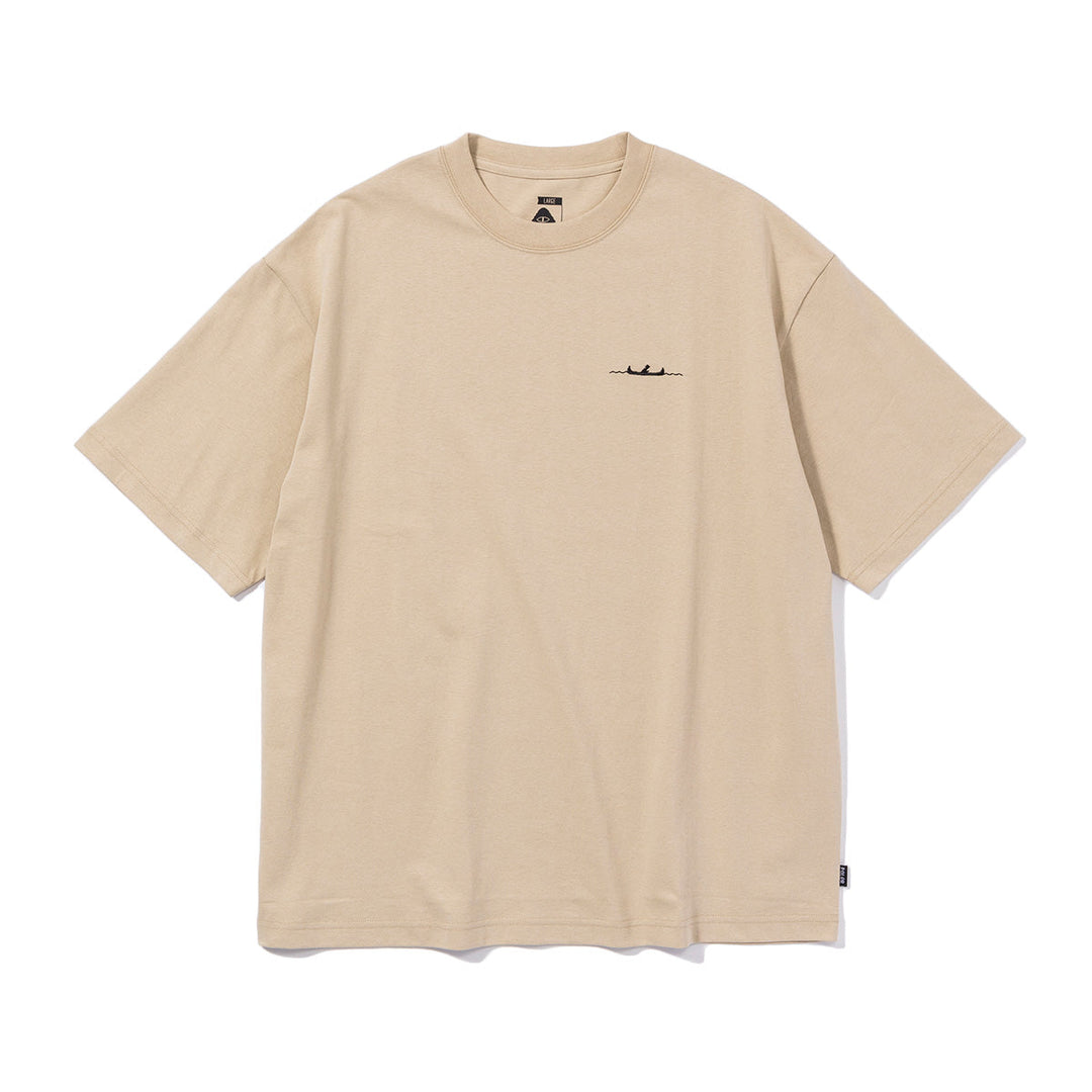 CAMP VIBES Label Relax Fit Tee Shirts