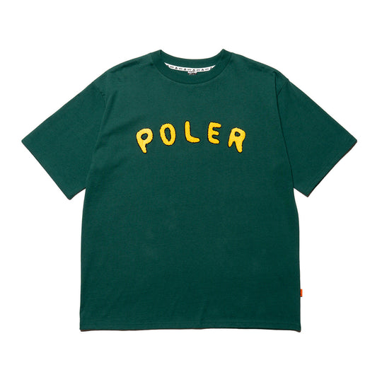 PRM Wash Poler Chenille EMB Tee Shirts M GREEN