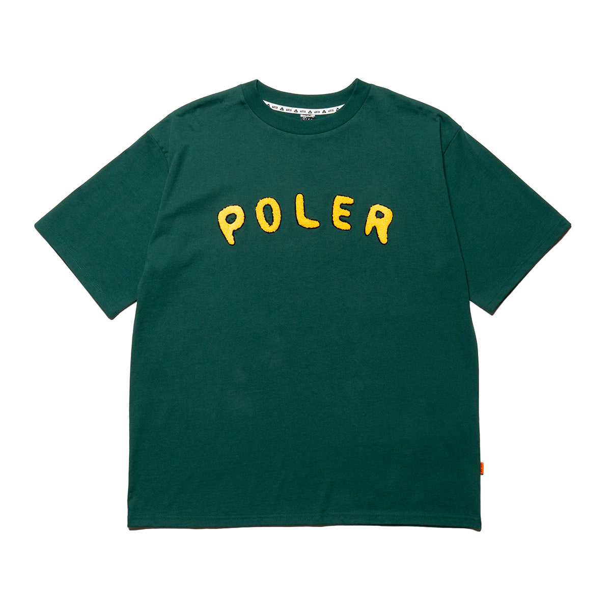 PRM WASH POLER CHENILLE EMB TEE TEE SHIRTS M GREEN