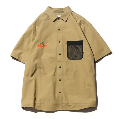 CT Rip Multi Pocket S/S Relax Fit Shirt product BEIGE S 