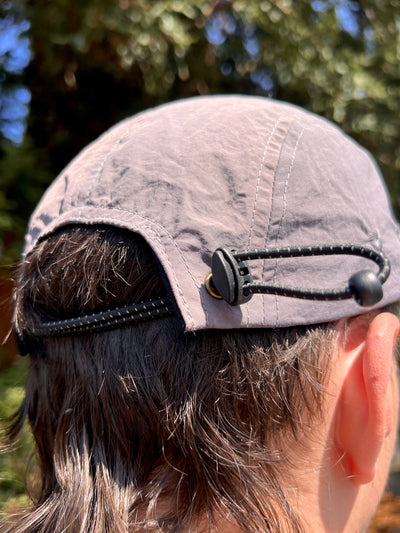 FURRY FONT NYLON 5 PANEL CAP GRAY HEADWEAR