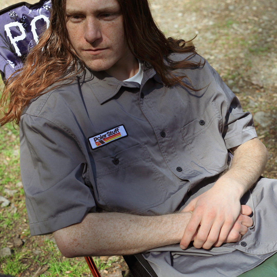 Poler S/S Relax Work Shirt - grey Shirts