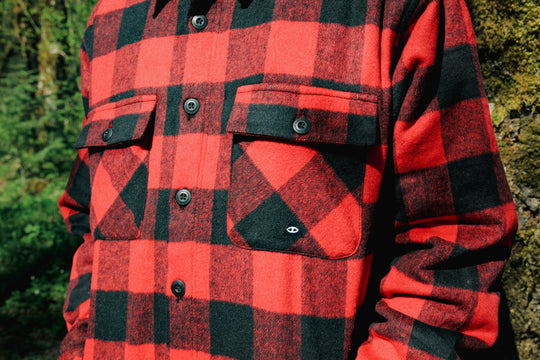 CAMP VIBES Insulated Wool Overshirt Jacket Outerwear