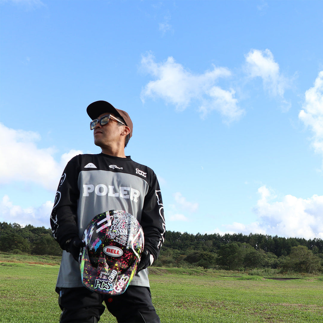 POLER CLASSIC MOTO JERSEY POLeR ポーラー CLASSIC MOTO JERSEY BLACK – Poler
