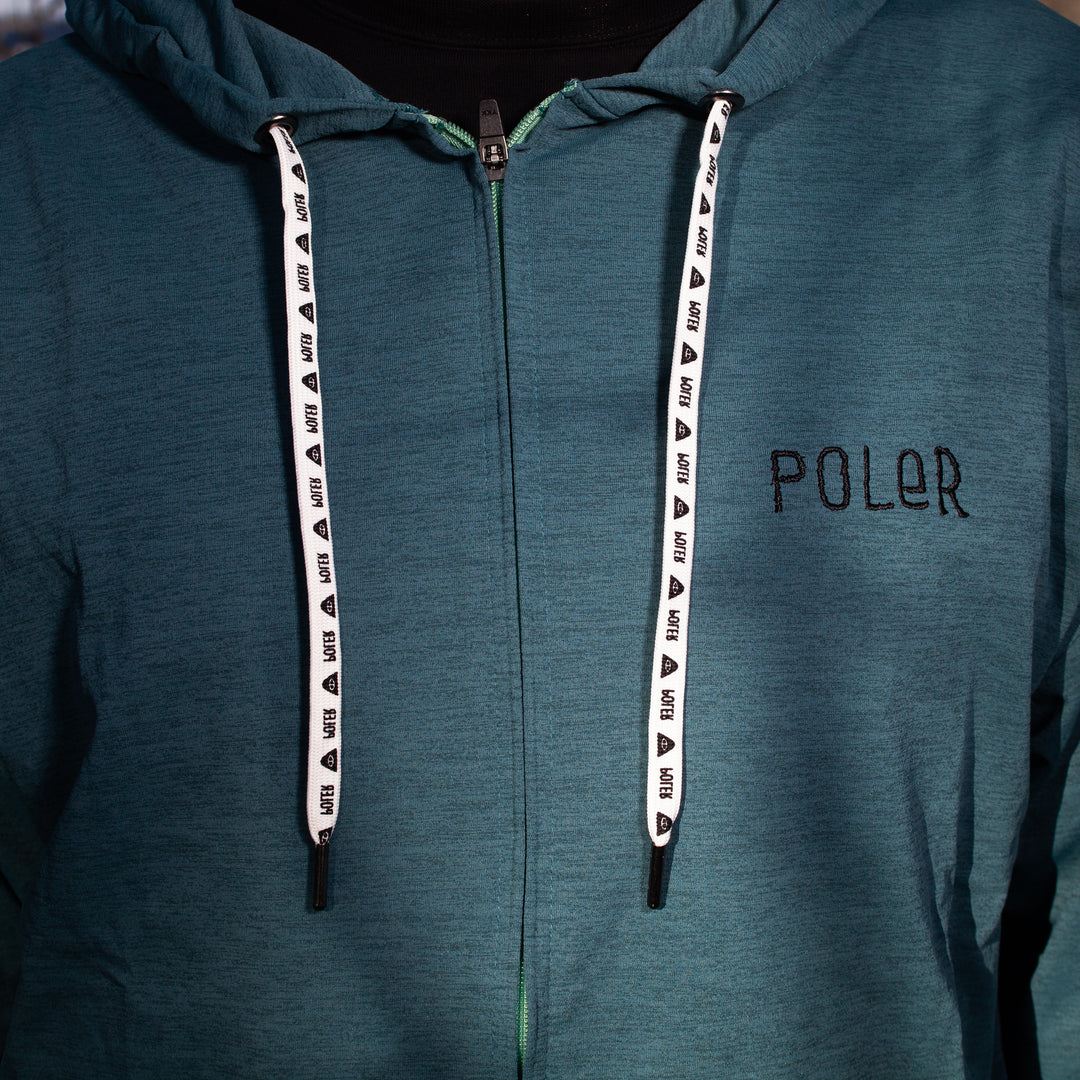 Furry Font Quick-Dry Zip Hood - white Sweatshirts + Hoodies