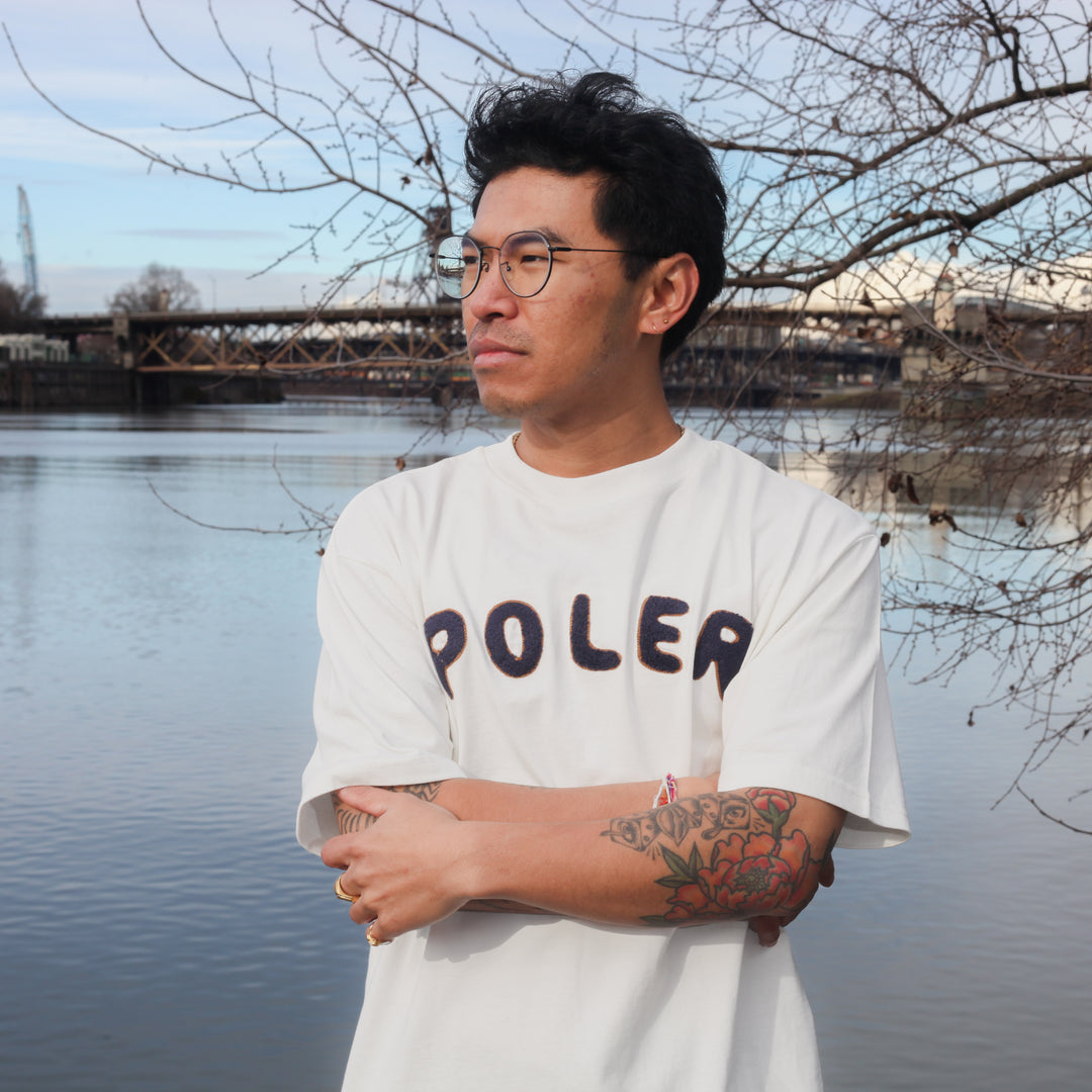 PRM Wash Poler Chenille EMB Tee Shirts