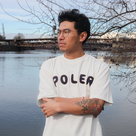 PRM Wash Poler Chenille EMB Tee Shirts
