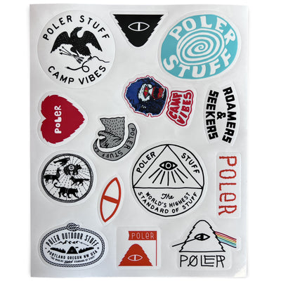Polerstuff 23 Sticker Sheet product ASSORTED COLORS O/S 
