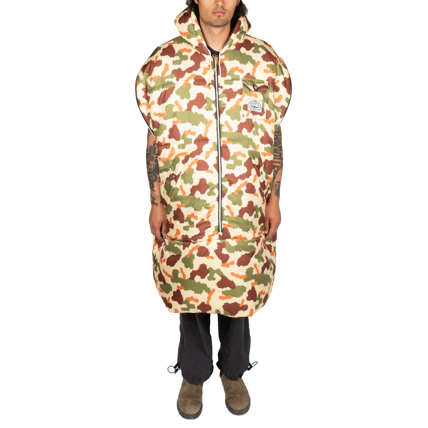 Reversible Napsack- Furry Camo Sand Napsacks   