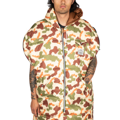 Reversible Napsack- Furry Camo Sand Napsacks   