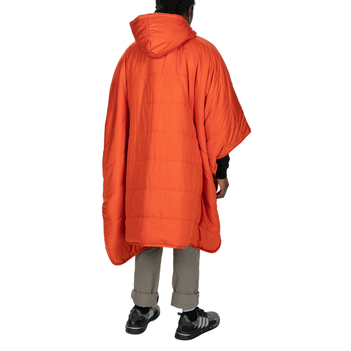 Reversible Poncho - Sunset Orange Poncho   