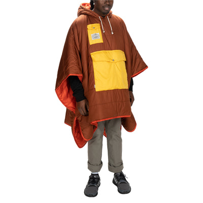 Reversible Poncho - Sunset Orange Poncho   