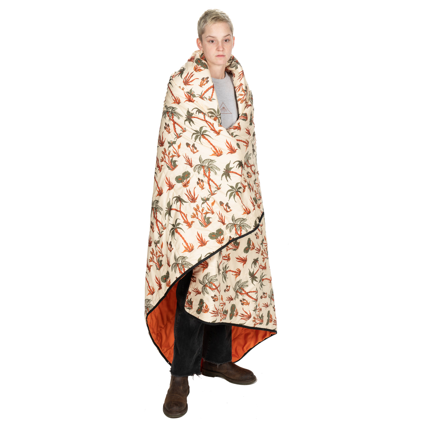 Campforter Puffy Blanket - Trader Rick Sand/Orange product   