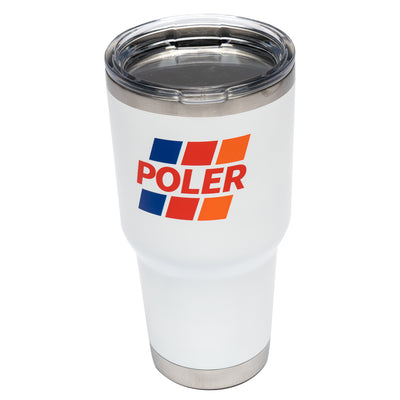 Poler 30 Oz Tumbler Drinkware TRD White O/S 