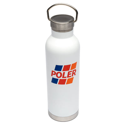 Poler Insulated Water Bottle product TRD White O/S 