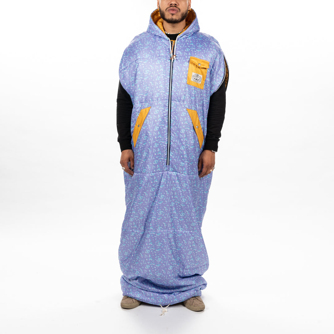 CAMP VIBES Reversible Napsack - ski splatter Napsacks