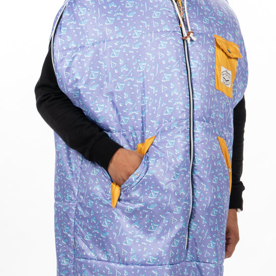 CAMP VIBES Reversible Napsack - ski splatter Napsacks