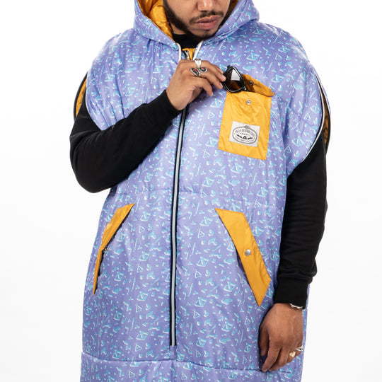 CAMP VIBES Reversible Napsack - ski splatter Napsacks