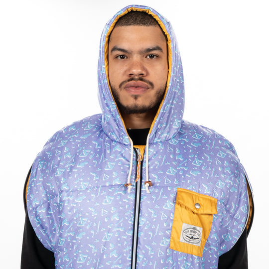 CAMP VIBES Reversible Napsack - ski splatter Napsacks