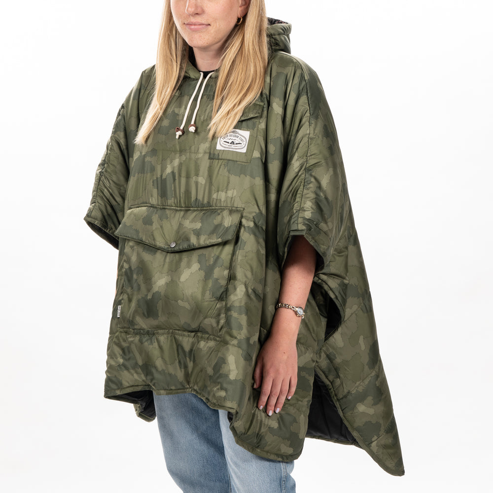 Reversible Poncho - furry camo Ponchos