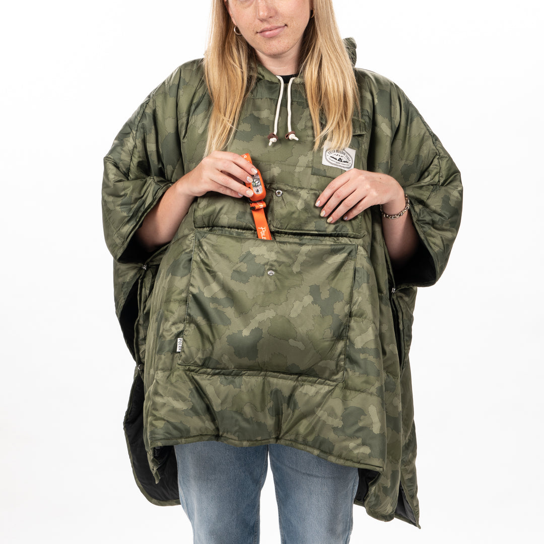 Reversible Poncho - furry camo Ponchos
