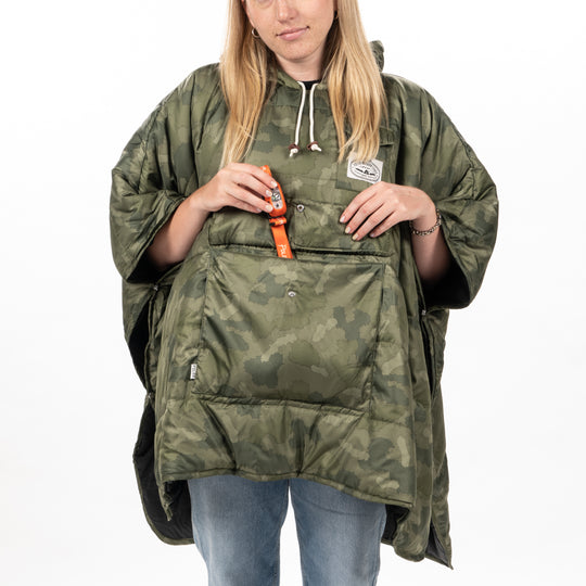 Reversible Poncho - furry camo Ponchos