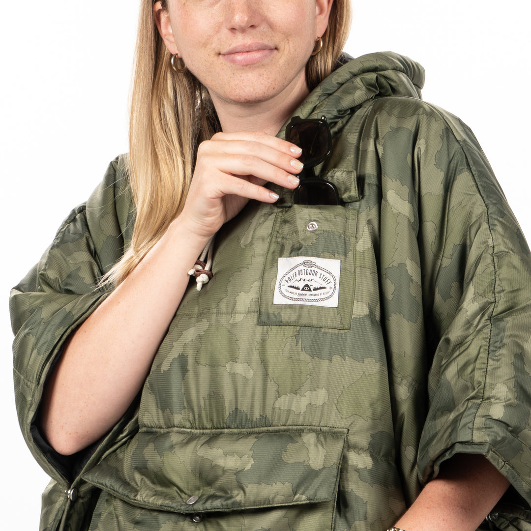Reversible Poncho - furry camo Ponchos