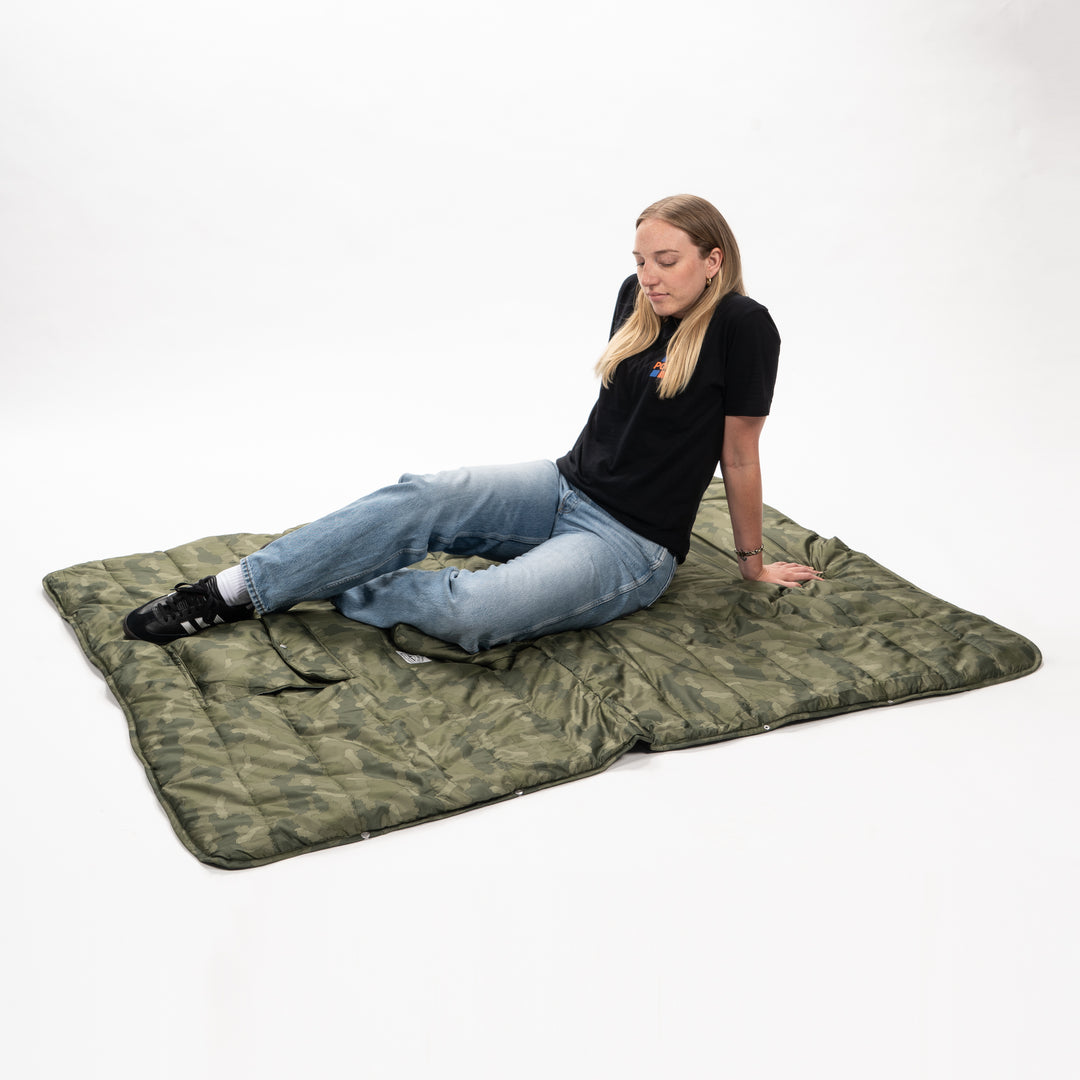 Reversible Poncho - furry camo Ponchos