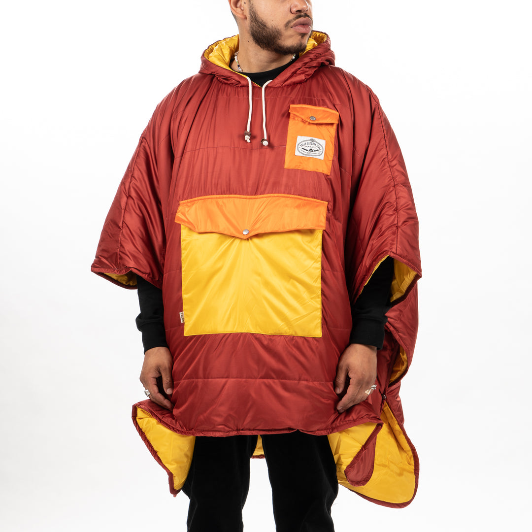 Reversible Poncho - Sunrise Orange Ponchos