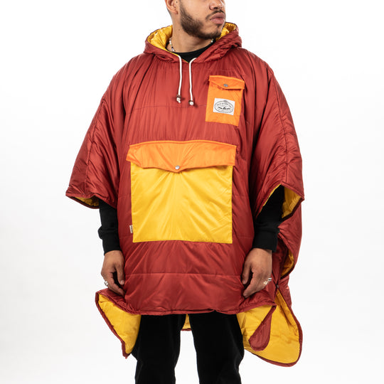 Reversible Poncho - Sunrise Orange Ponchos