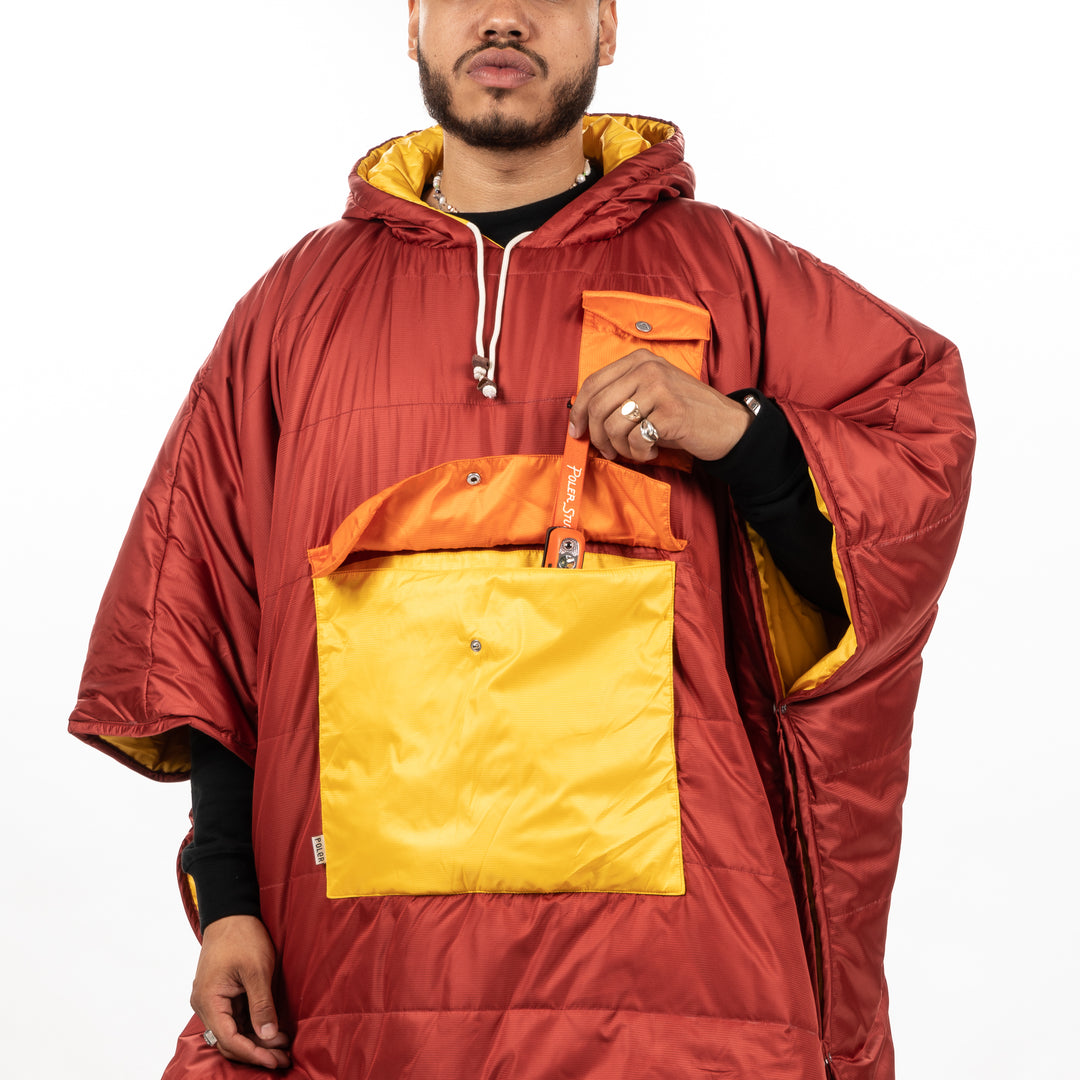 Reversible Poncho - Sunrise Orange Ponchos